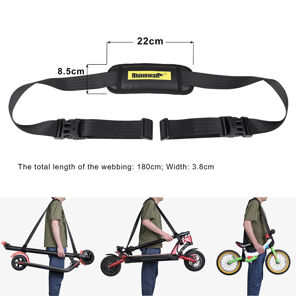 RHINOWALK SK200 Balance Bike Scooter Shoulder Strap Adjustable Polyester Carrying Strap RHINOWALK SK200 Balance Bike Scooter Shoulder Strap Adjustable Polyester Carrying Strap